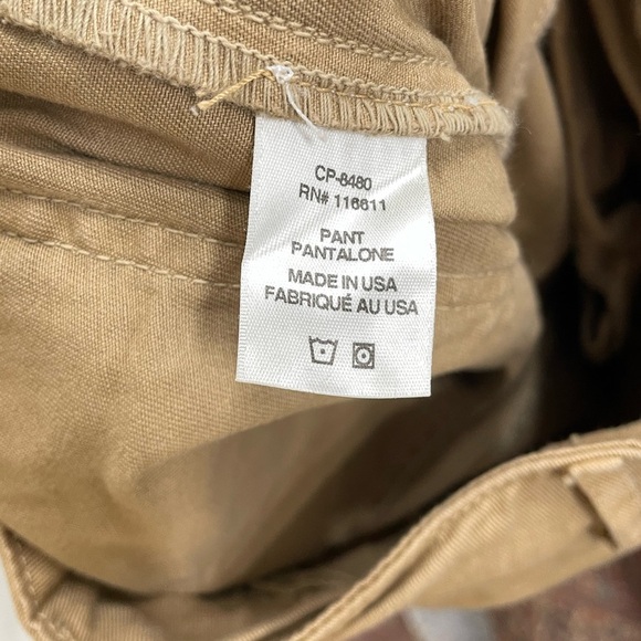 Anthropologie x Amadi Classic Wide Leg Utility Cargo Pants XS Tan High Waist. 15 - Picture 9 of 12